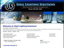 Tablet Screenshot of ideallighting.co